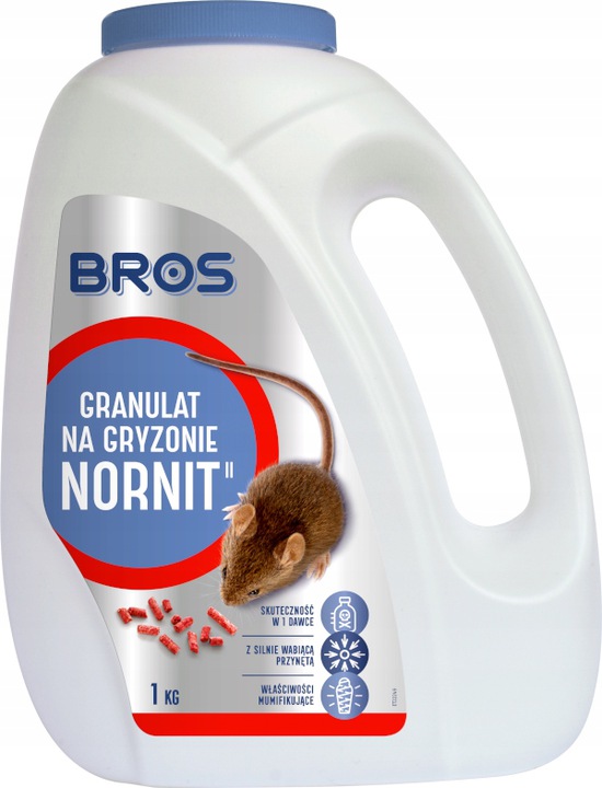 

Trutka Trucizna na mysz szczury gryzonie Bros 1Kg