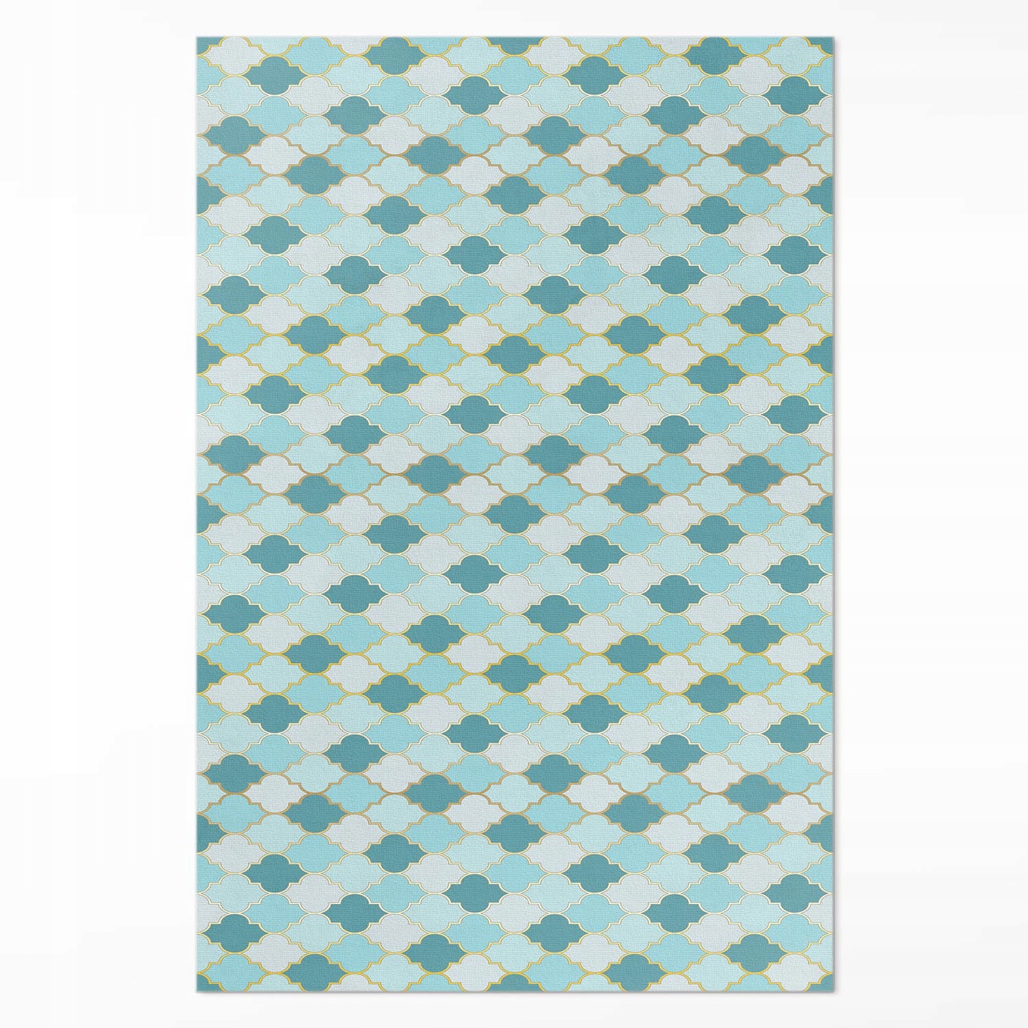 Vinylový Behúň Loft Do kancelárie Modrá mozaika ozdobné dlaždice 100 x 150 cm