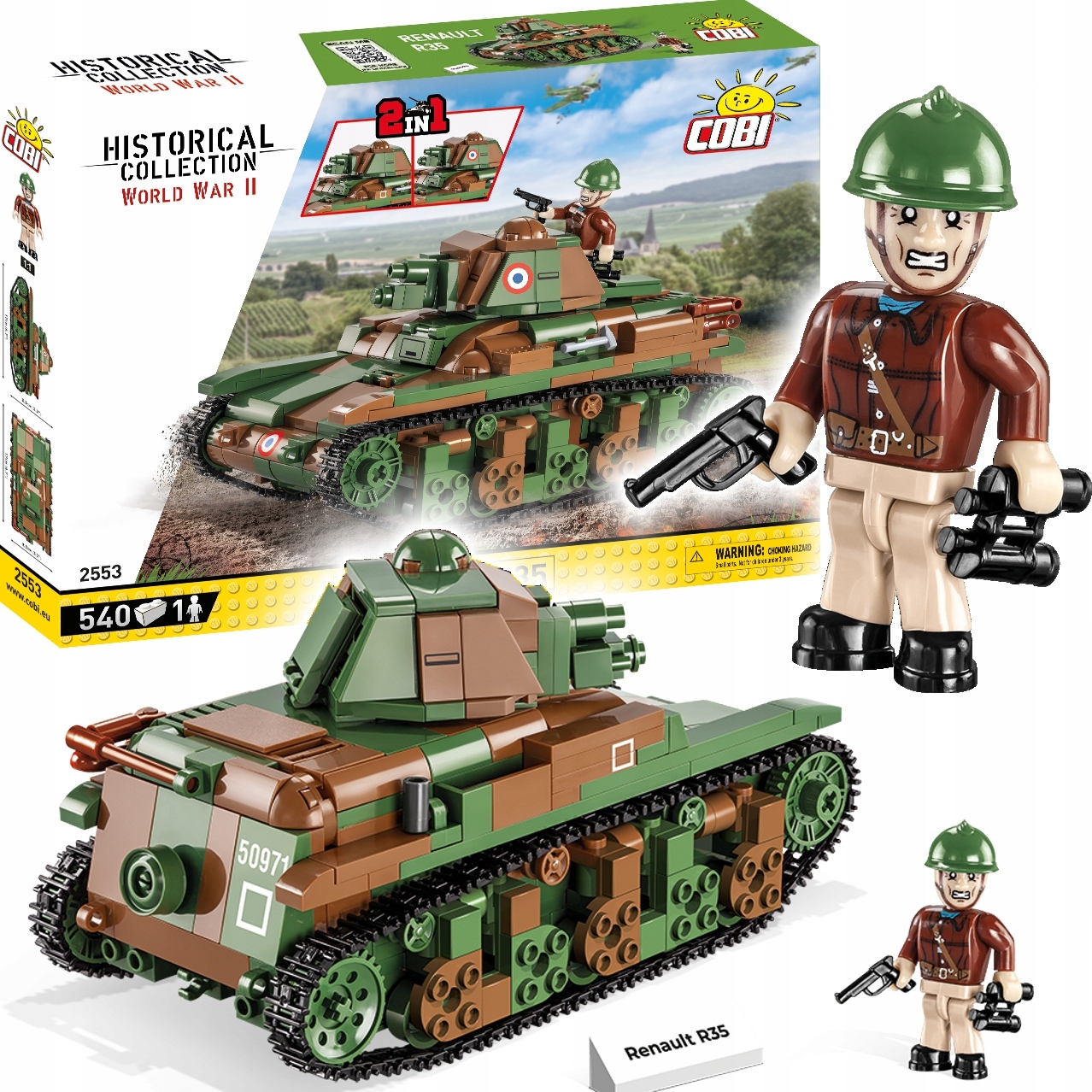 

Cobi Wwii 2553 Francuski Czołg Renault R35
