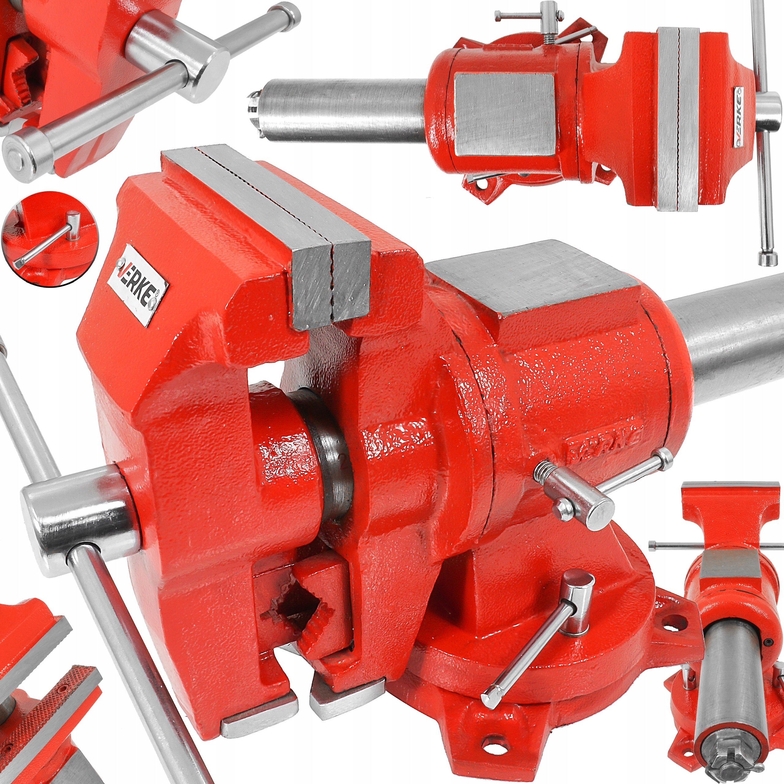 ДВУХШНЕКОВЫЕ слесарные тиски с наковальней 100 мм