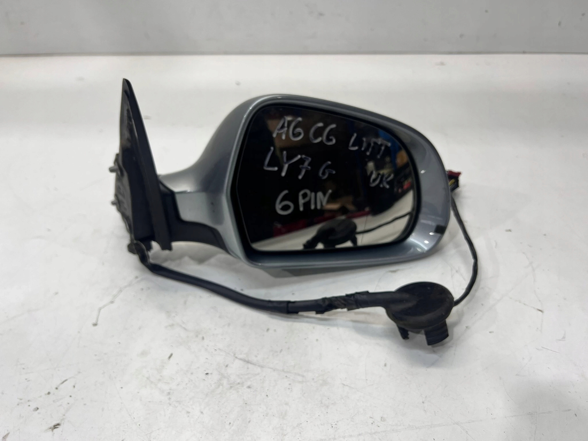 mirror exterior right AUDI A6 C6 LY7G 6PIN UK LIFT