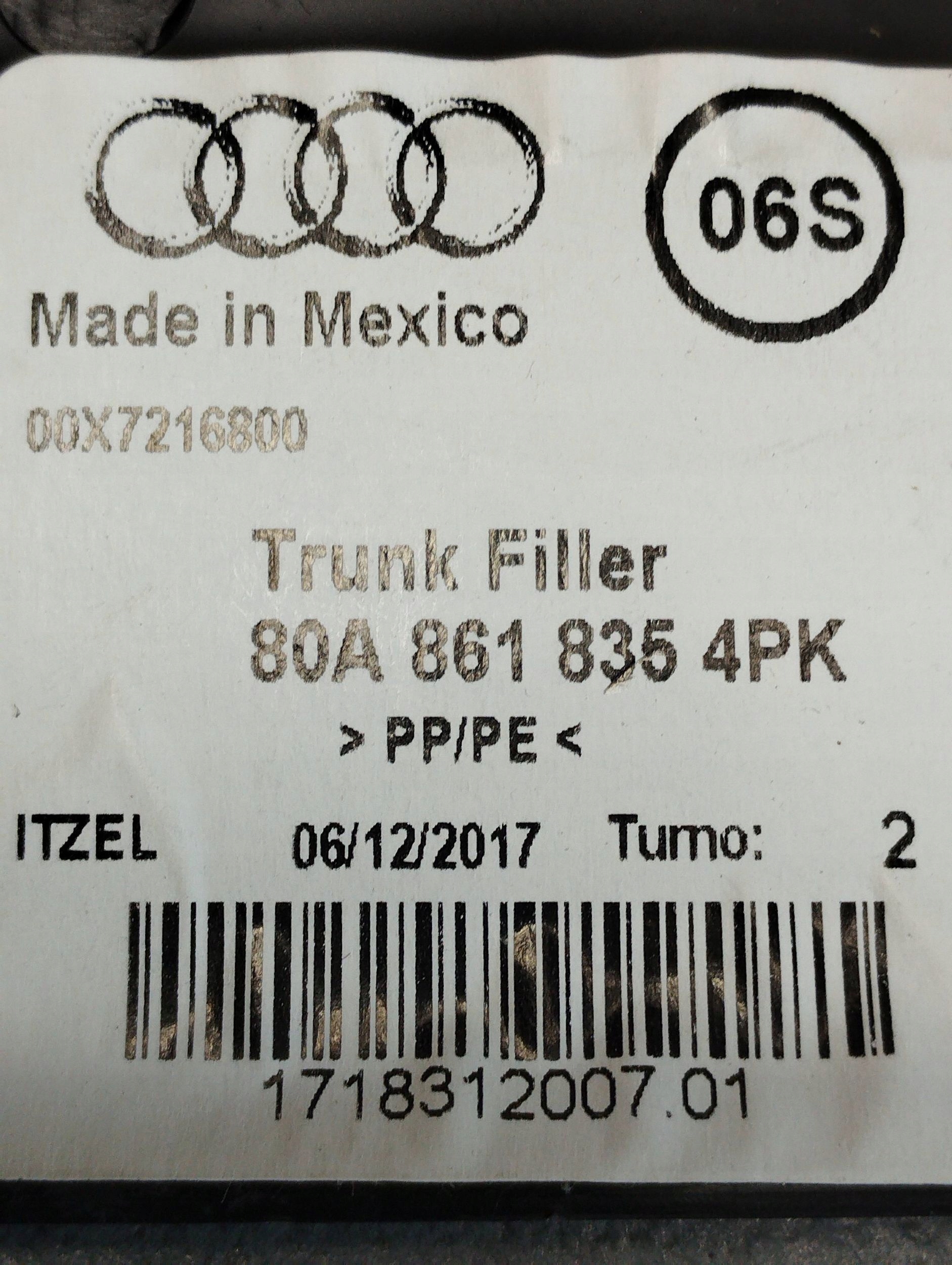 Audi Q5 80A Blende Abdeckung Leiste Schutzleiste 80A861835