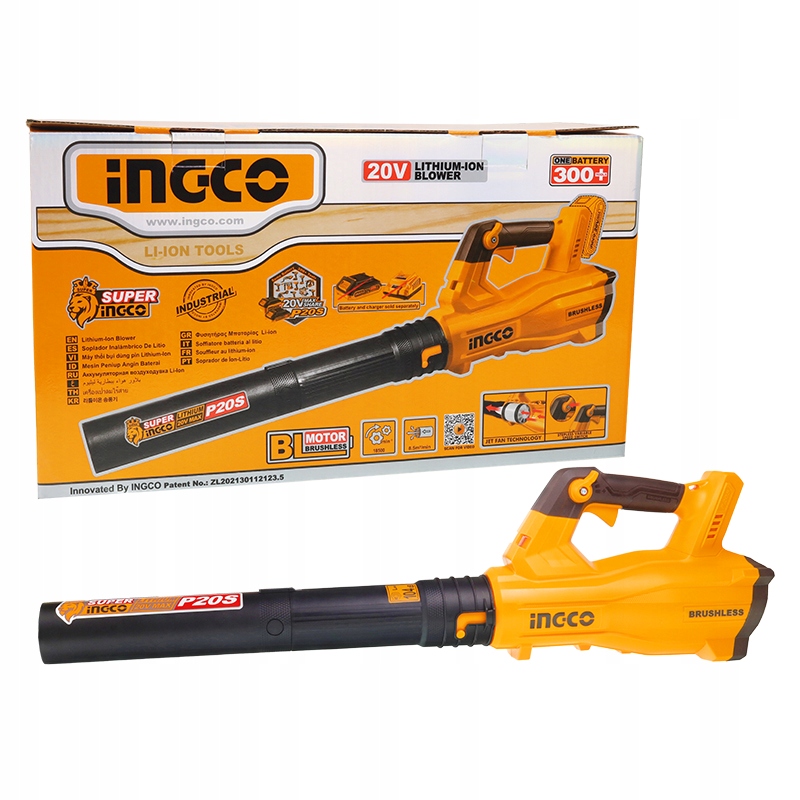 Akumulátorový bezkartáčový fúkač, 20 V