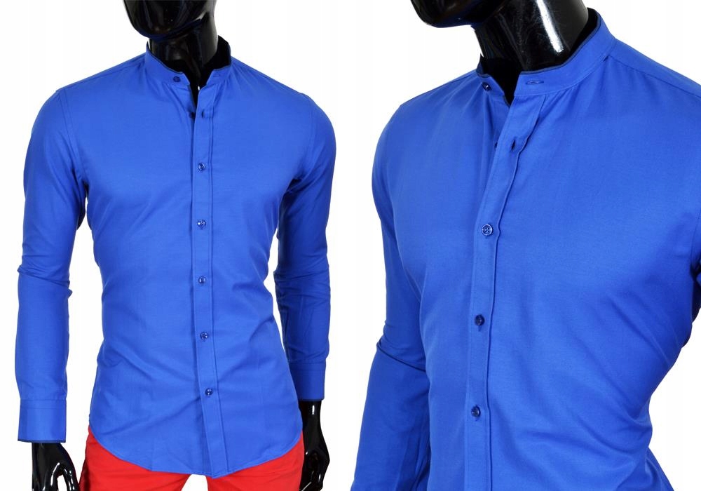 

Stójka Koszula Męska Codzienna Elegance