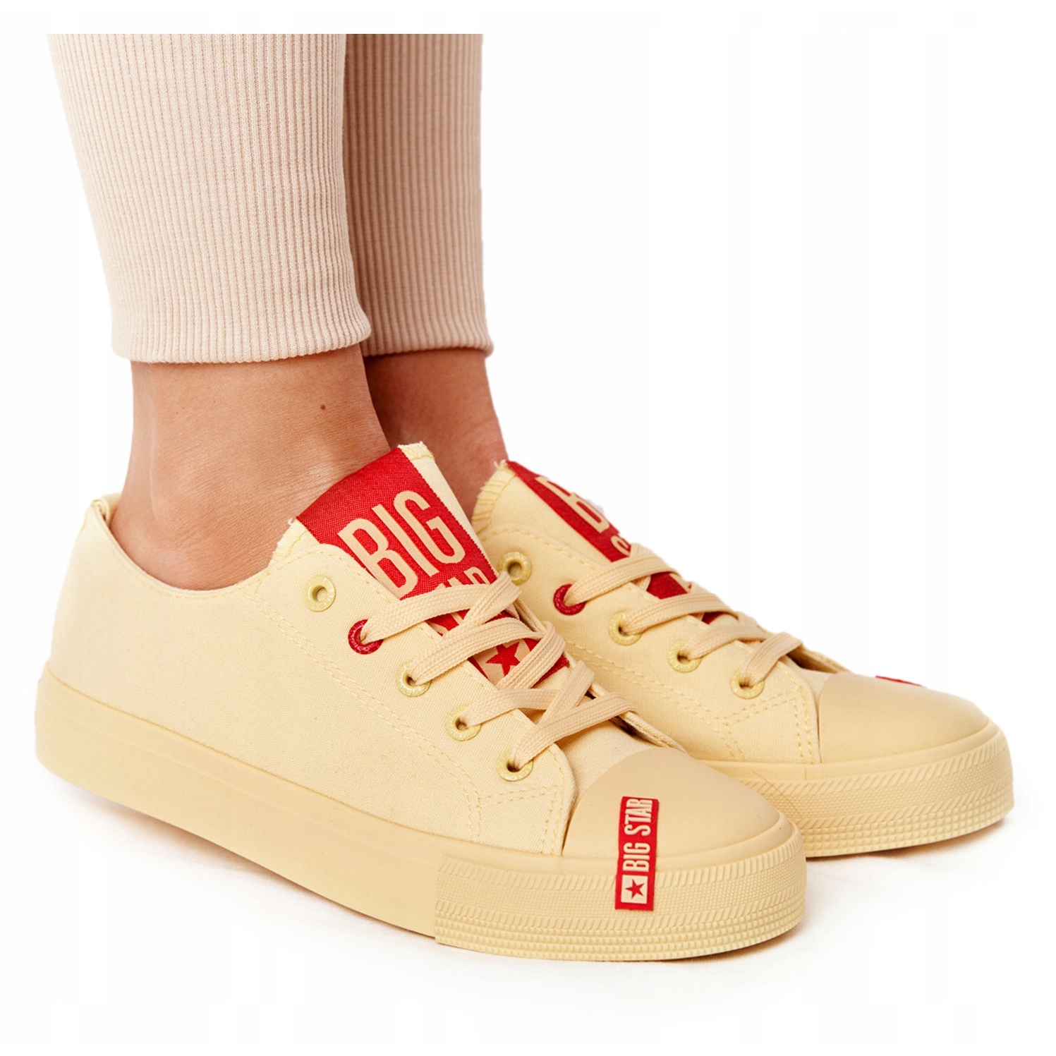 

Żółte Tkanina Buty Trampki Big Star r.38
