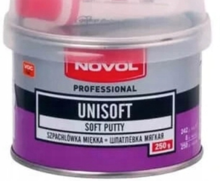 Unisoft Szpachlówka Miękka Novol 250g Utwardzacz