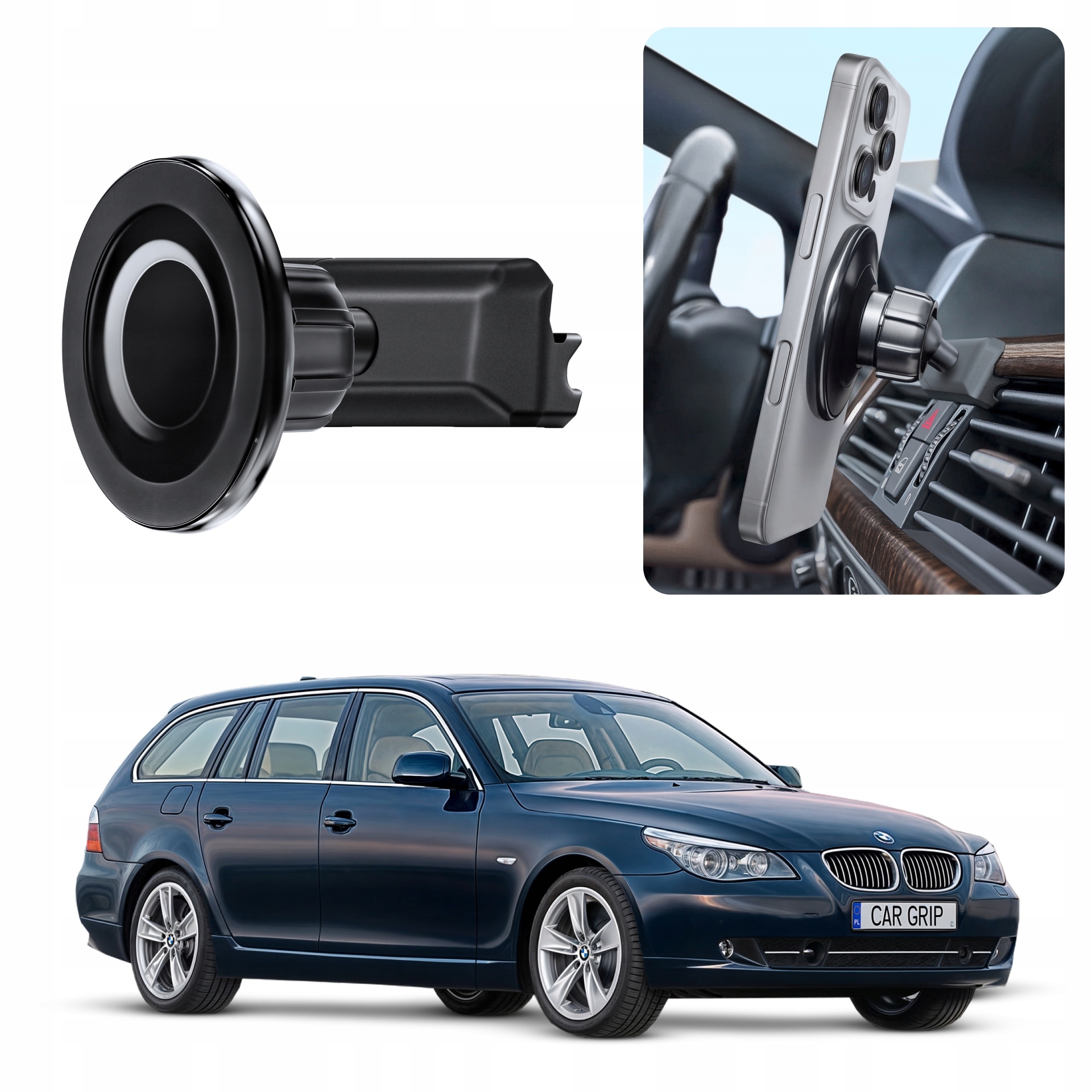 Uchwyt magnetyczny MagSafe do Bmw 5 i 6 E60 E61 (2004-)