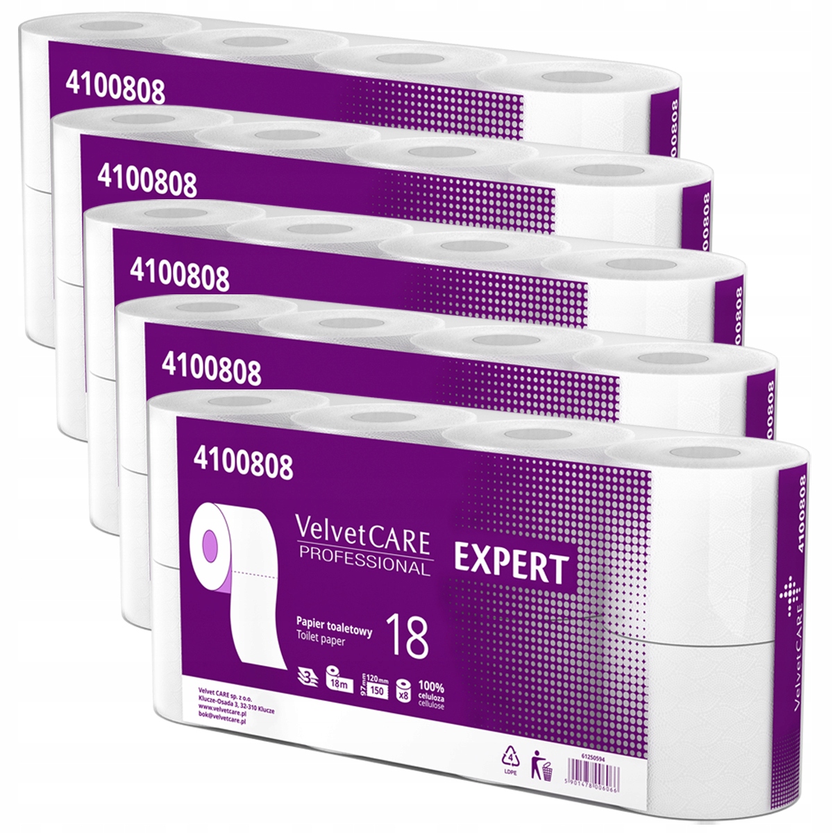 

Papier toaletowy VelvetCARE 3 Warstwy 40szt 808