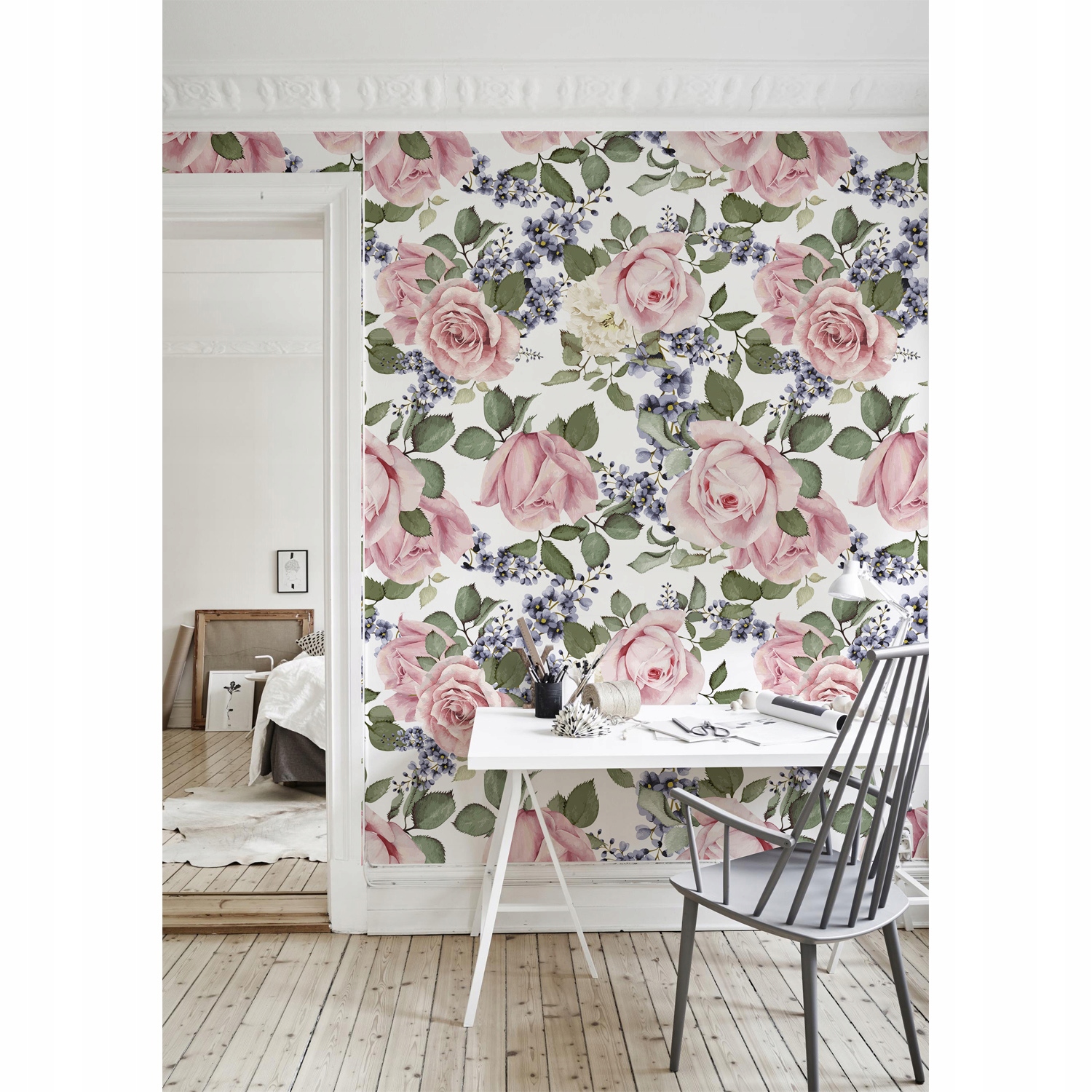 

Tapeta ścienna Namiętne róże akwarelowe 250x104 cm