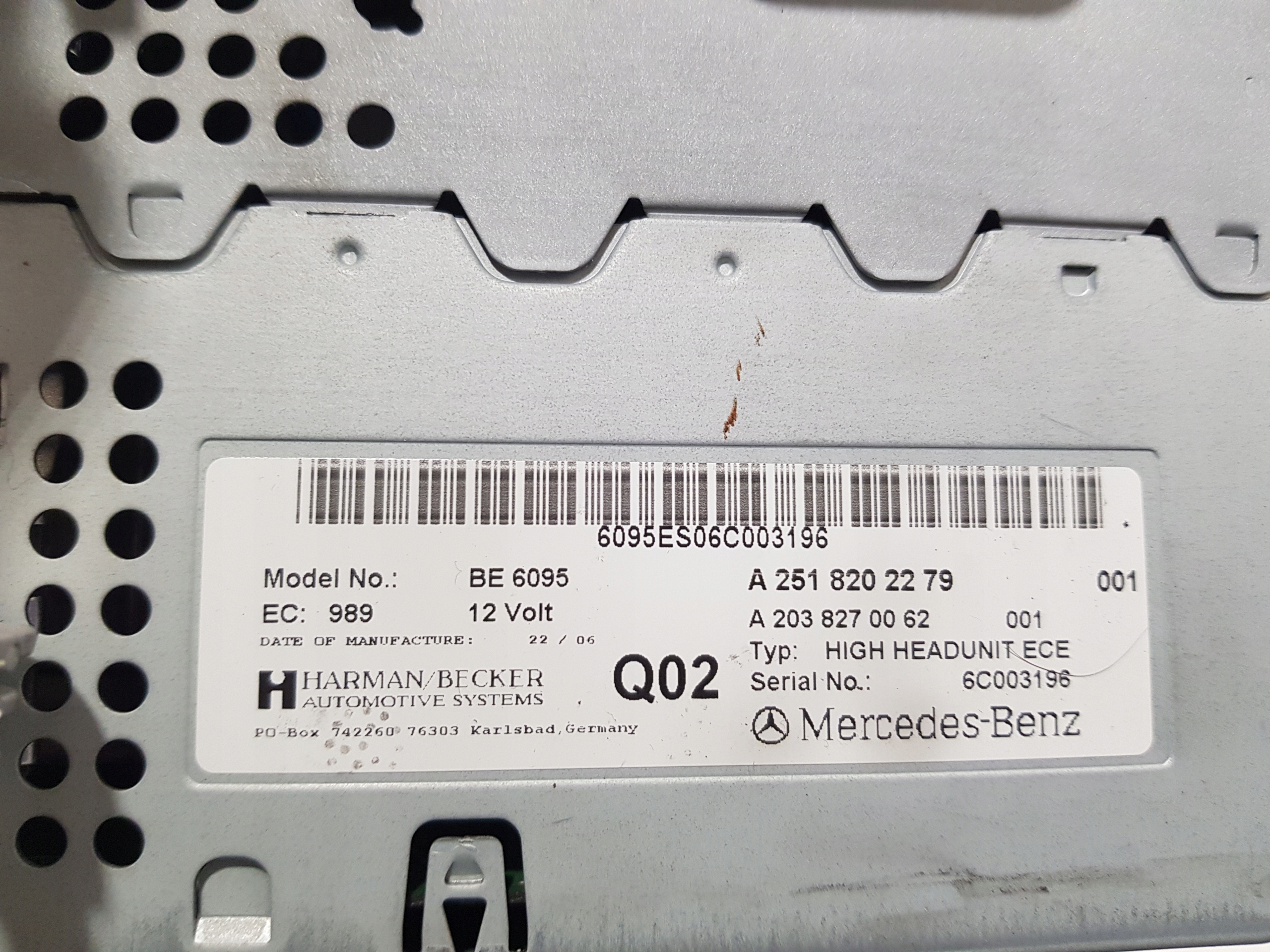RADIO CD NAVI COMAND MERCEDES W251 A2518202279