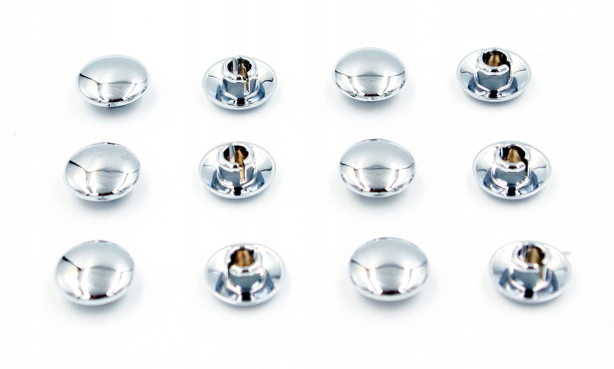 ZAŚLEPKI MASKOWNICE ŚRUB IMBUSOWYCH M6 12szt CHROM Producent JMT