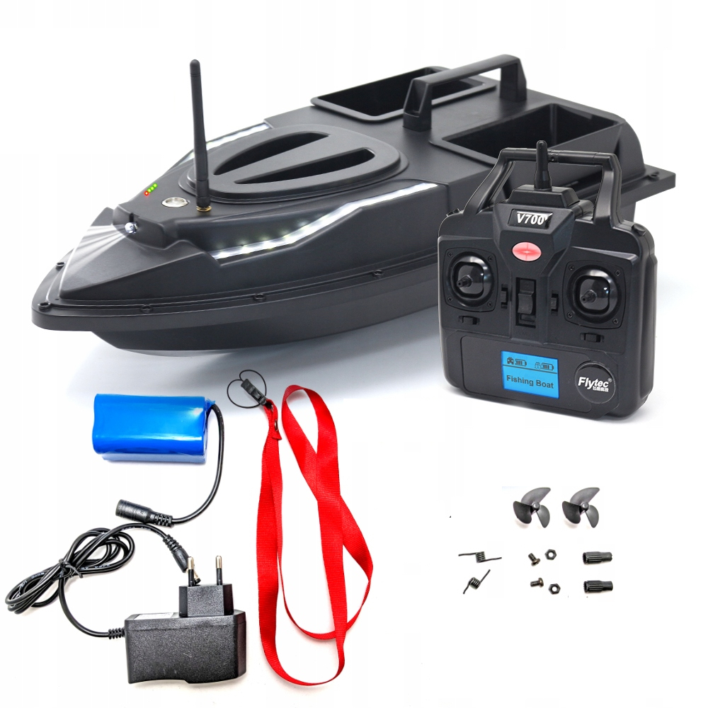Łódka Zanętowa Flytec V700 Łódź Wędkarska 500m Bateria 12000mAh Led 6 km/h