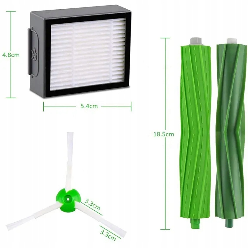 ZESTAW SZCZOTEK I FILTRÓW ROOMBA iROBOT SERIA E/I/J I3 I7 I6 E7 Marka inna