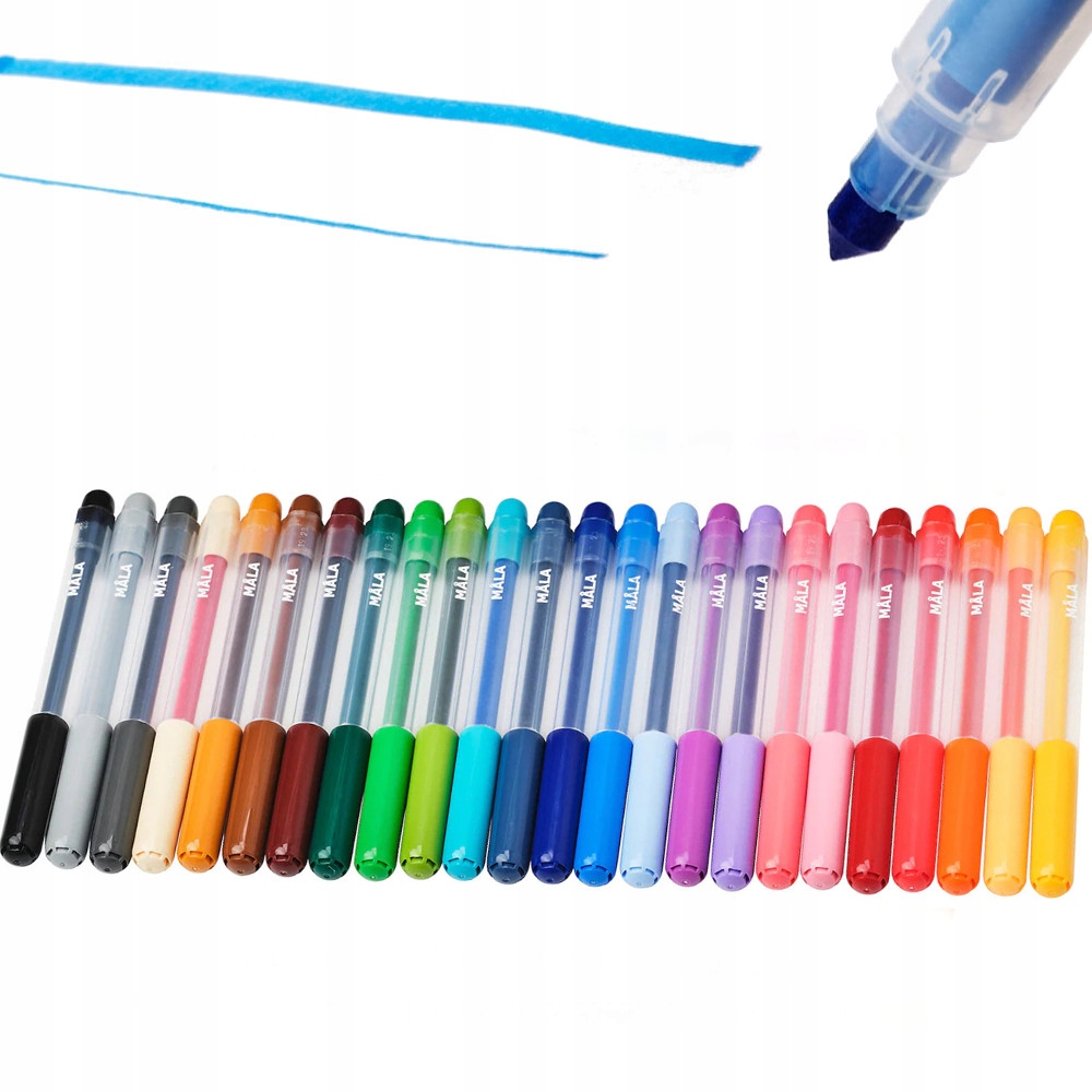 

Ikea Mala Cienkie Markery flamastry pisaki 24 szt