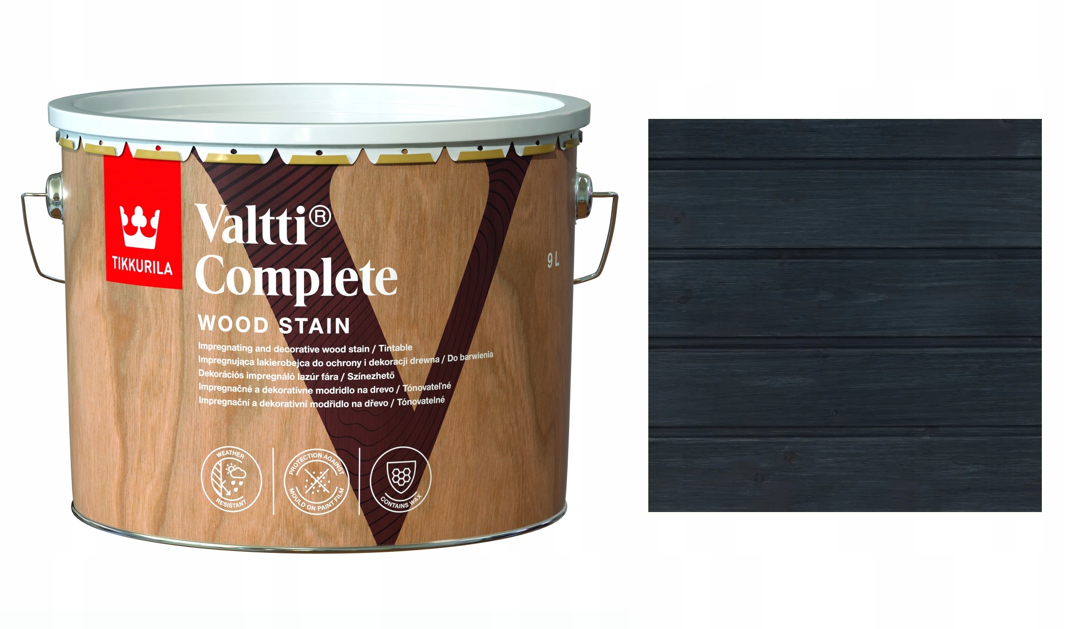 Tikkurila Valtti Complete 9L 244A Deep Waters Lakierobejca Rozpuszczalnikow