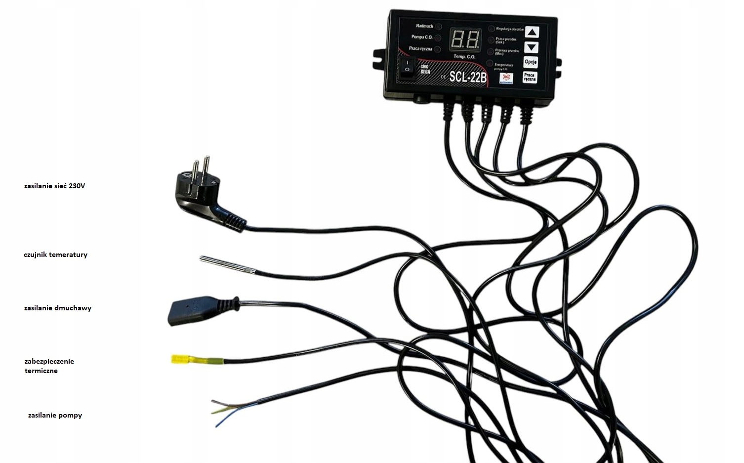 Sterownik regulator pompy C.O. i nadmuchu SCL-22B Kod producenta SCL-22B