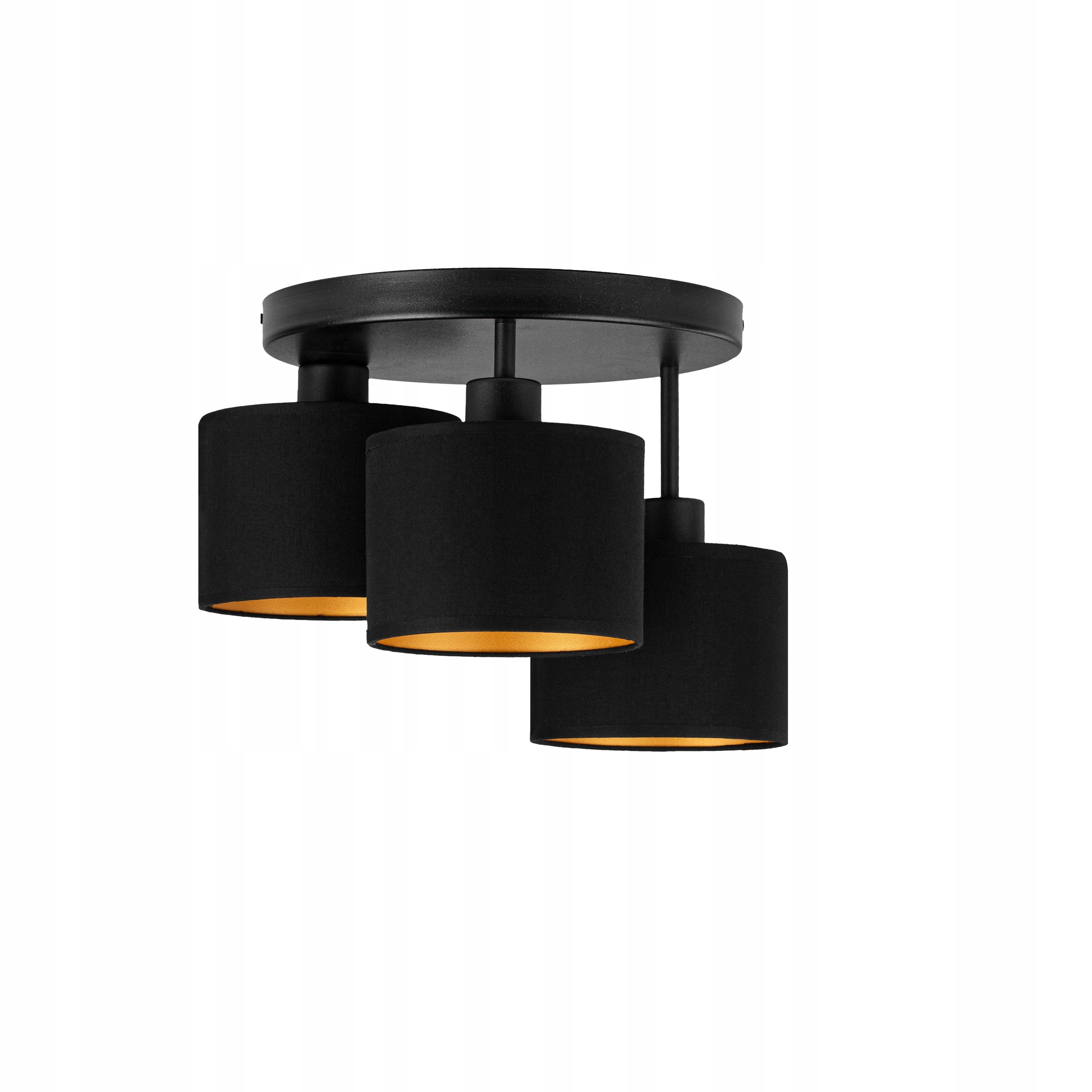 

Lampa Sufitowa Plafon Okrągły Abażur Tkanina Led