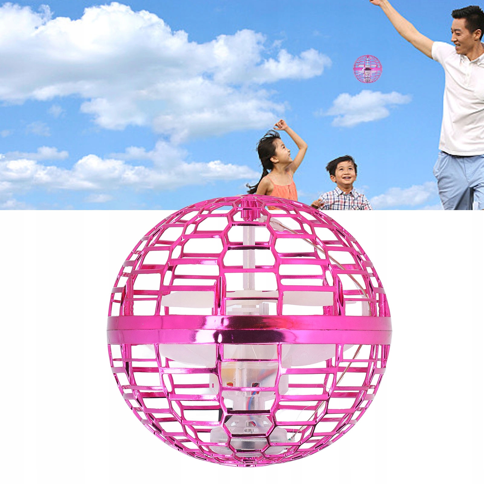 LATAJĄCA ŚWIECĄCA PIŁKA UFO KULA LED ZABAWKA Kod producenta 1f858081-1ed7