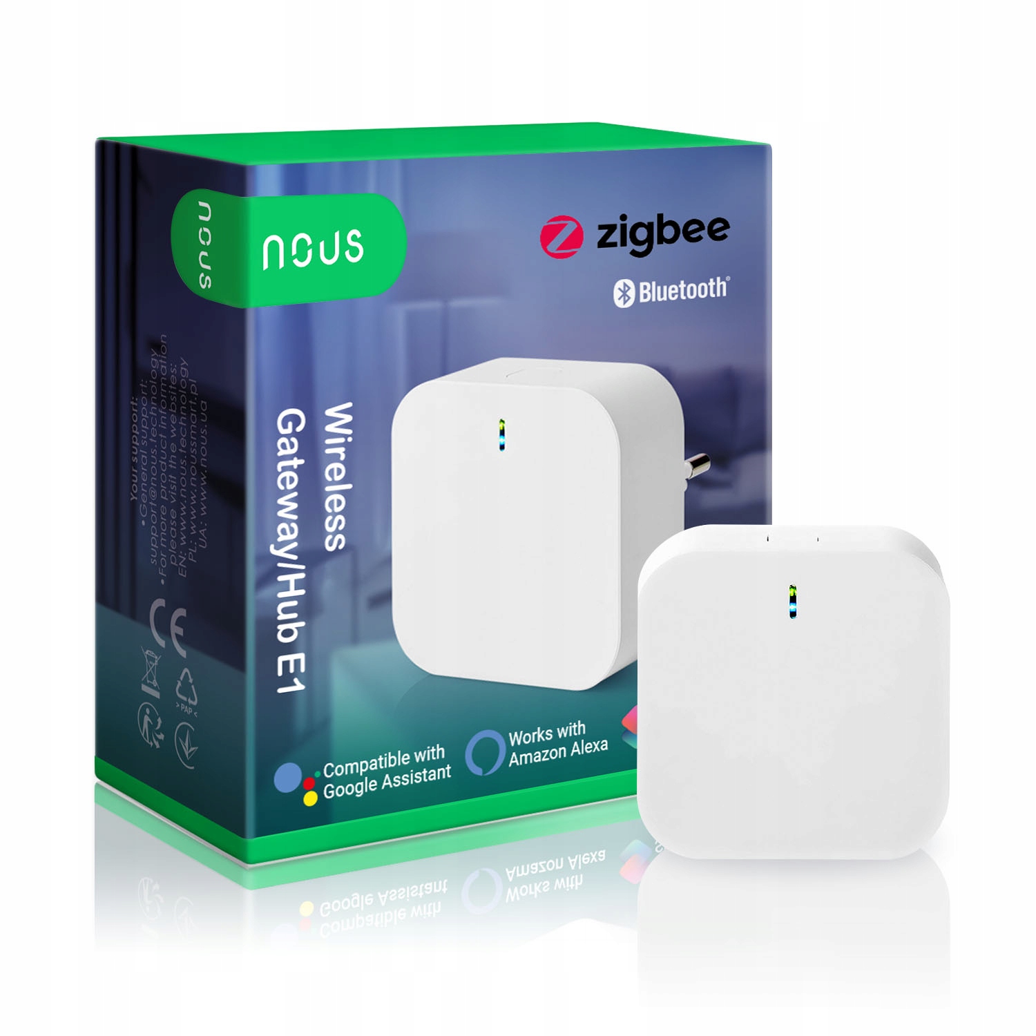 

Bramka Centralna sterująca ZigBee 3.0 Nous E1