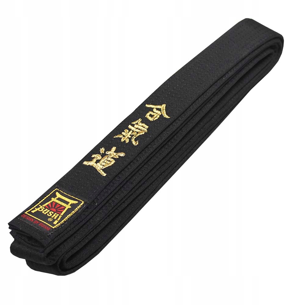 Pas, Pasy Aikido z Haftem 300 cm Czarny