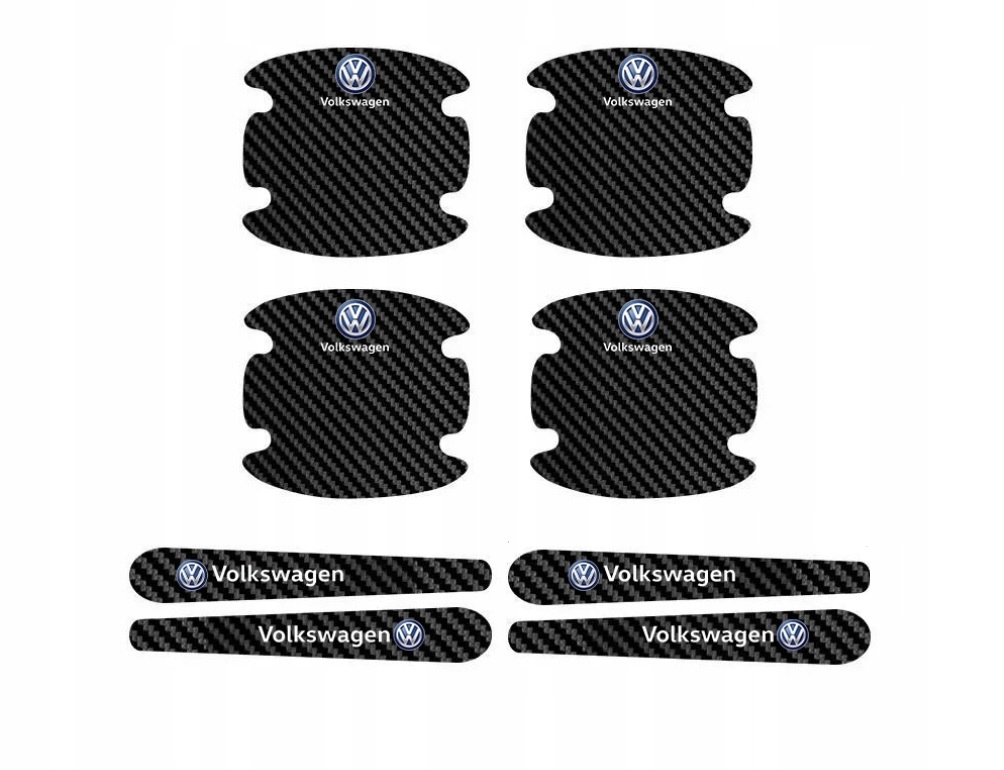 Naklejki Ochronne Na Klamki Volkswagen Passat Golf Bora Touran EAN (GTIN) 5906361110349