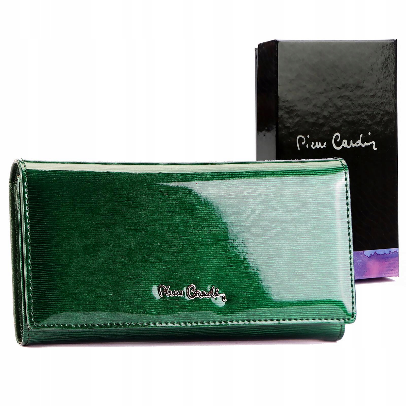 Originální Velká Dámská Lakovaná Peněženka Z Přírodní Kůže Pierre Cardin
