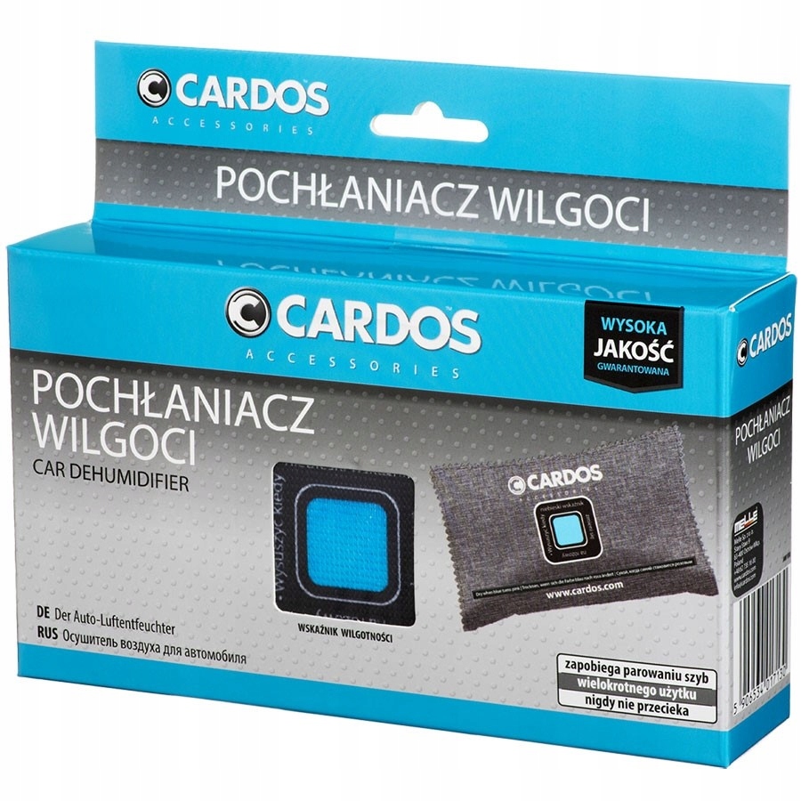Pochłaniacz wilgoci do auta Osuszacz K2 CARDOS + Alkotest jednorazowy