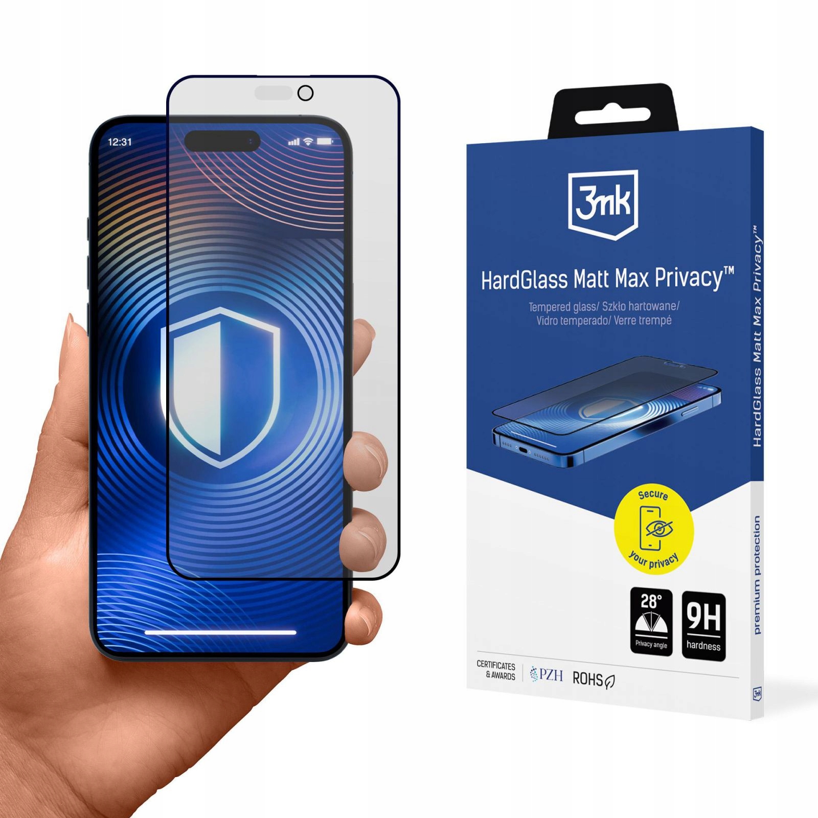 Apple Iphone 15 Pro Max 3MK Hardglass Matt Max Privacy