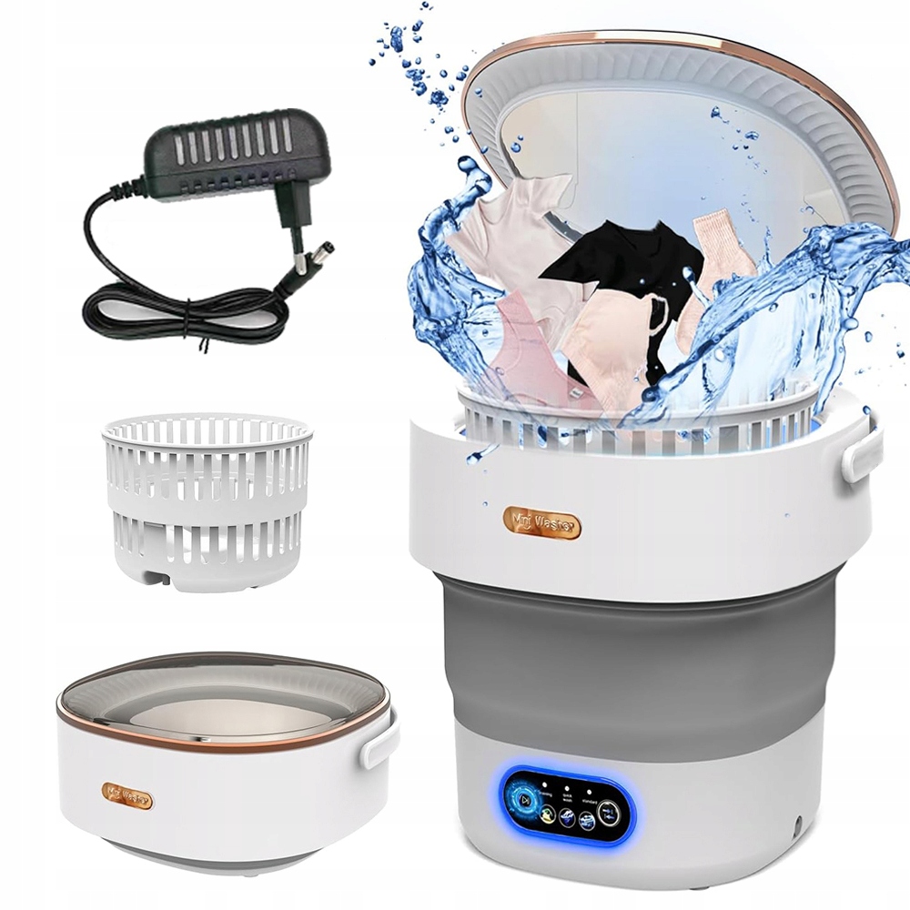 Składana Mini Pralka 12L, Pralka Podróżna, Przenośna, Do Mieszkania