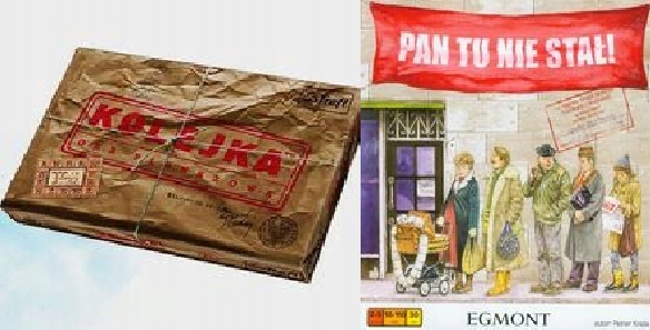 Kolejka Pan tu nie stał Rodzinna gra planszowa