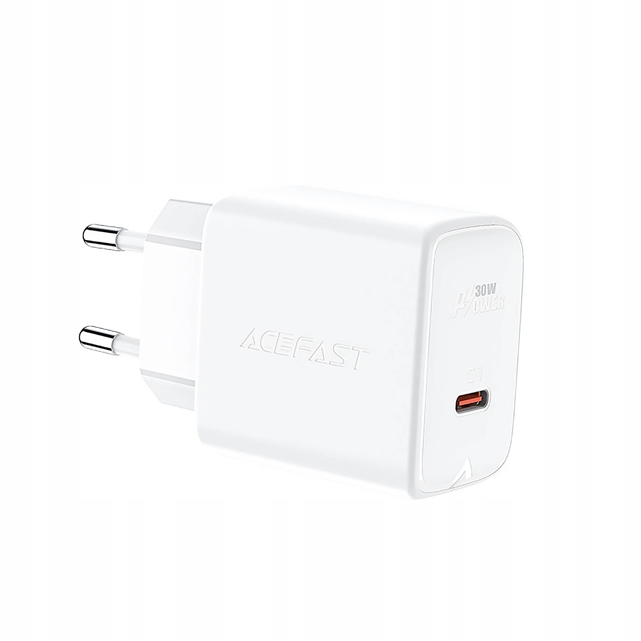 Acefast ładowarka sieciowa GaN Usb Typ C 30W, Pd, Qc 3.0, Afc, Fcp biały