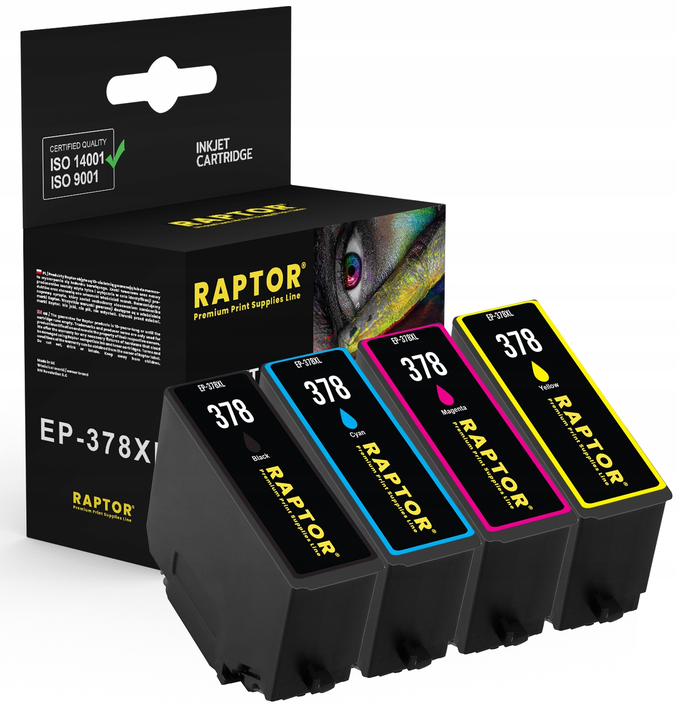 4x Inkoust Pro Epson 378XL XP-8605 XP-8500 XP-8505