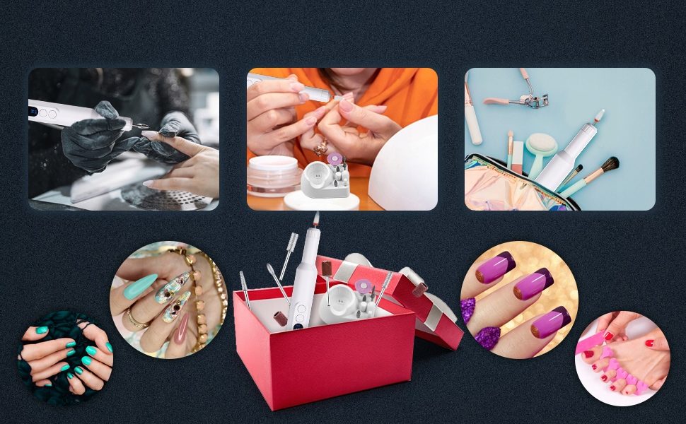 Mini Frezarka do Paznokci Zestaw do Manicure 20000RPM Napięcie 3.7 V