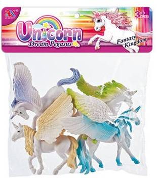 ZESTAW FIGUREK JEDNOROŻCE UNICOR 4 SZT DUŻE DLA DZIEWCZYNKI ZWIERZĄTKA Marka inna