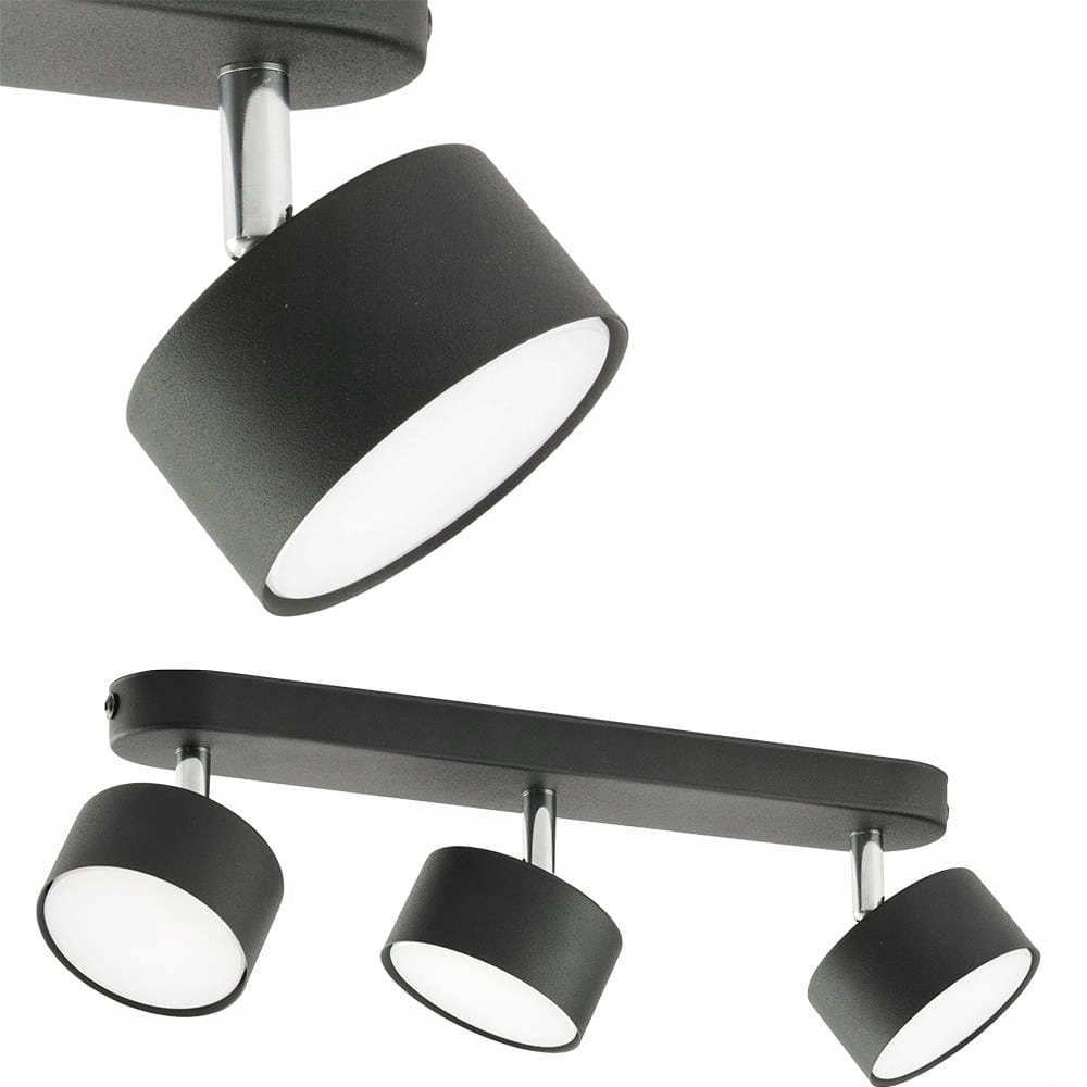 Stropní svítidlo se třemi stínidly Clark Black černá pro GX53 Tk Lighting