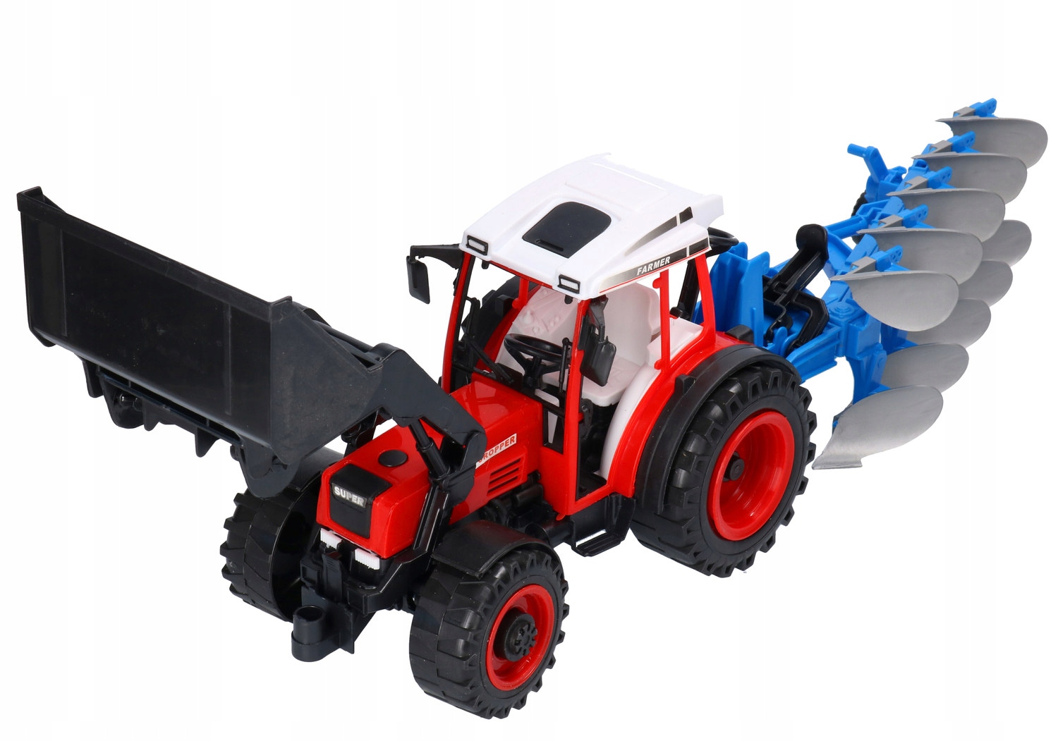 Traktor z pługiem MASZYNA ROLNICZA 1025 Marka inna