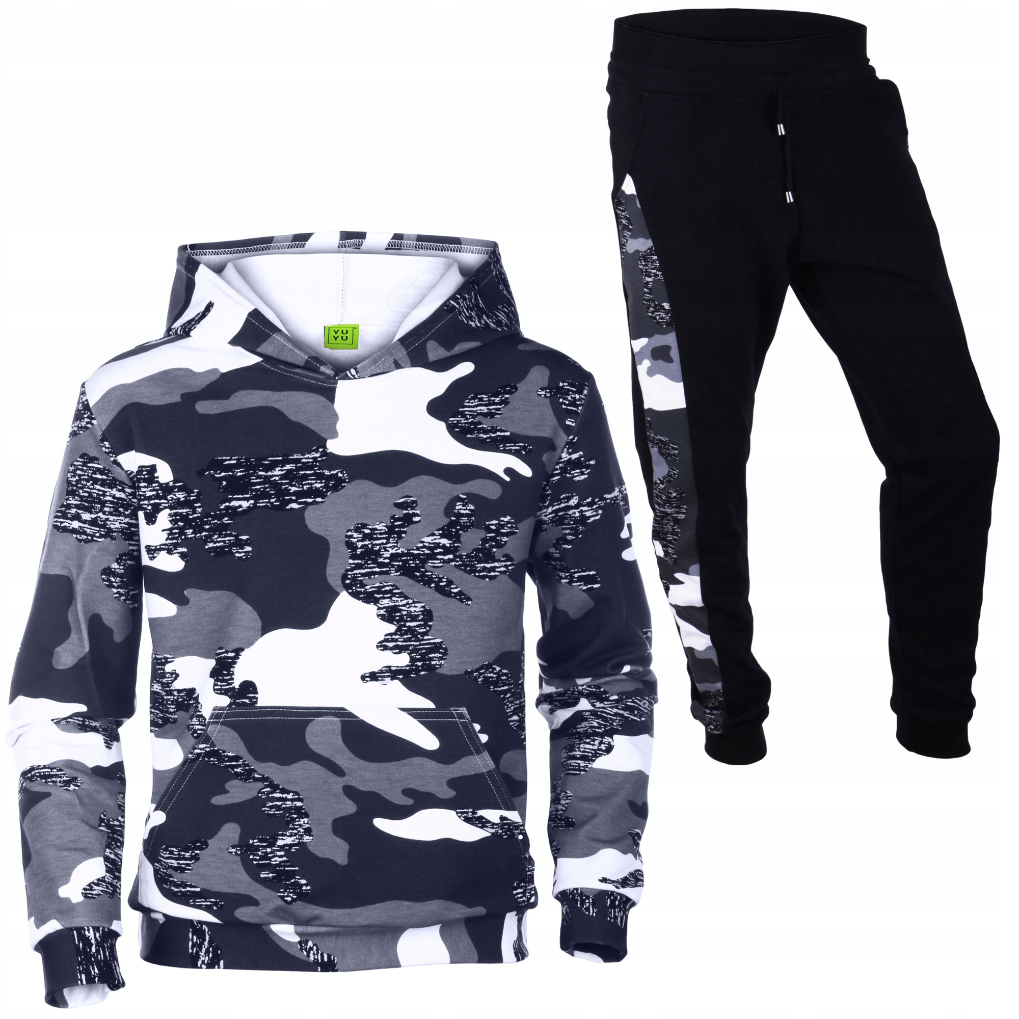 

Bluza Szare Moro Kangurka Spodnie Sznurek 146