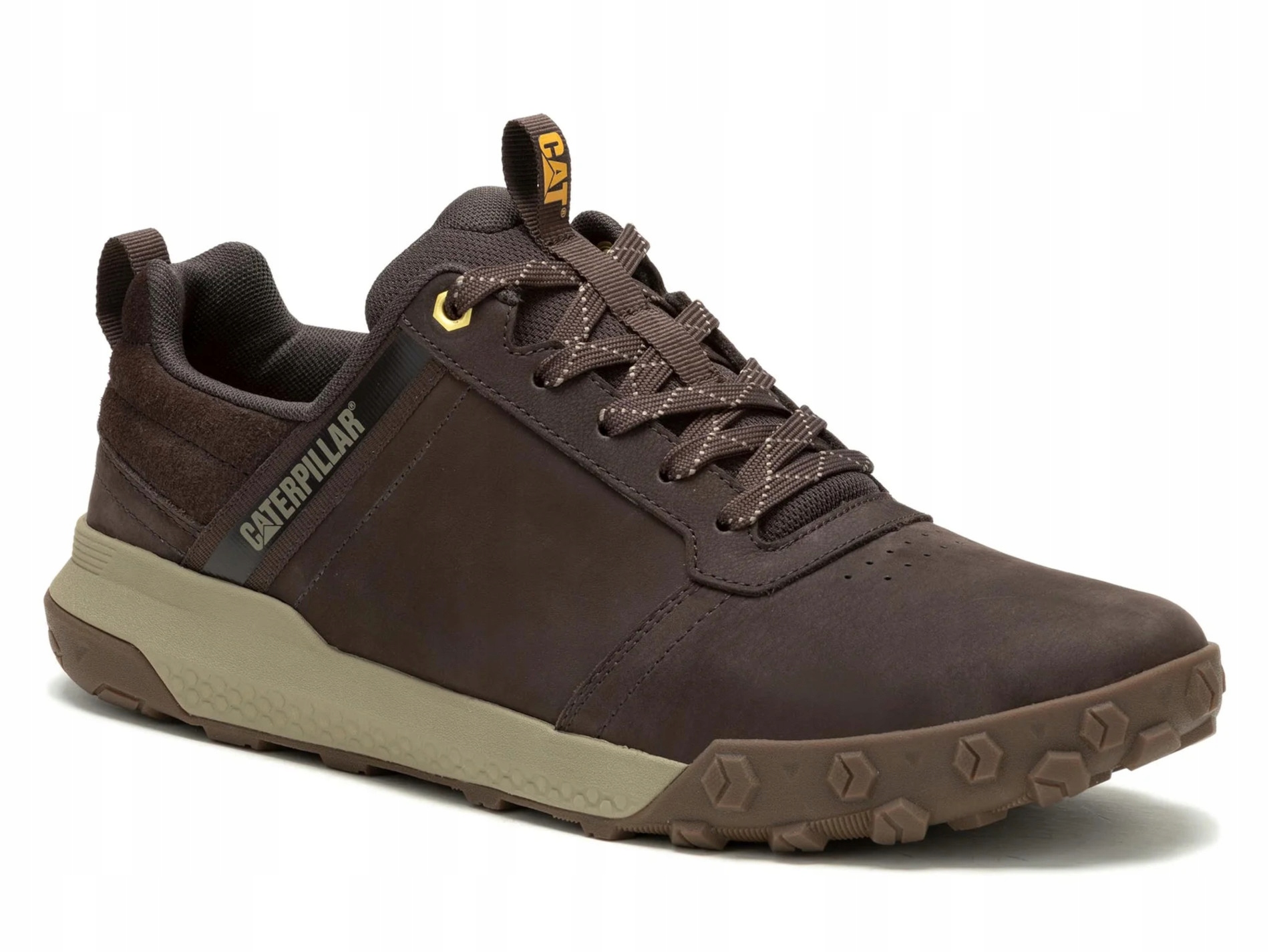 Pánské boty Caterpillar Hex Ready P726016 kožené polobotky hnědé 46