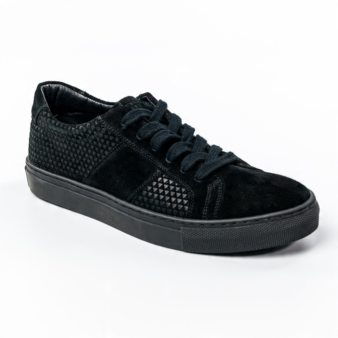 

Rovicky stylowe czarne sznurowane buty męskie 43