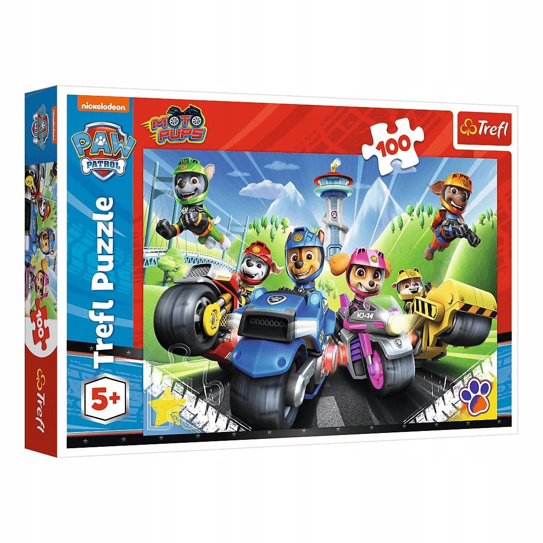 

Puzzle Psi Patrol na motorach 100 elementów Trefl