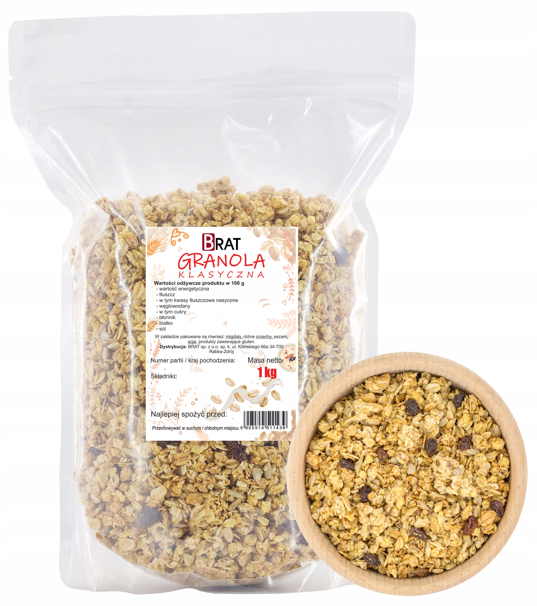 3X Klasická granola 1 kg