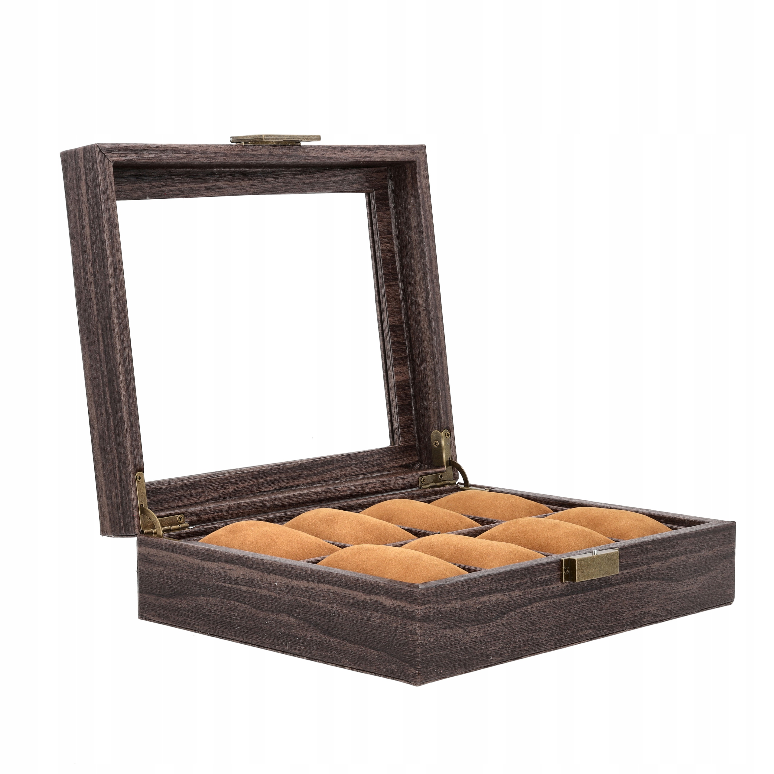 ETUI NA ZEGARKI BIŻUTERIĘ PUDEŁKO ORGANIZER SZKATUŁKA KASETKA 8SZT BRĄZ G32 Kod producenta Korbi ETUI NA ZEGARKI 8SZT BRĄZ