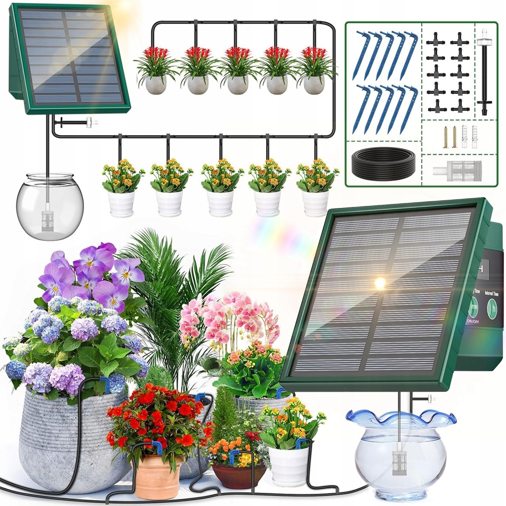 Systém automatického zavlažování pro balkon a terasu s filtrem a spojkami