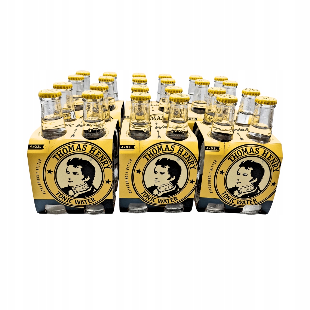 Thomas Henry Tonic Water 200 ml Szklana Butelka Zestaw 24 Sztuki