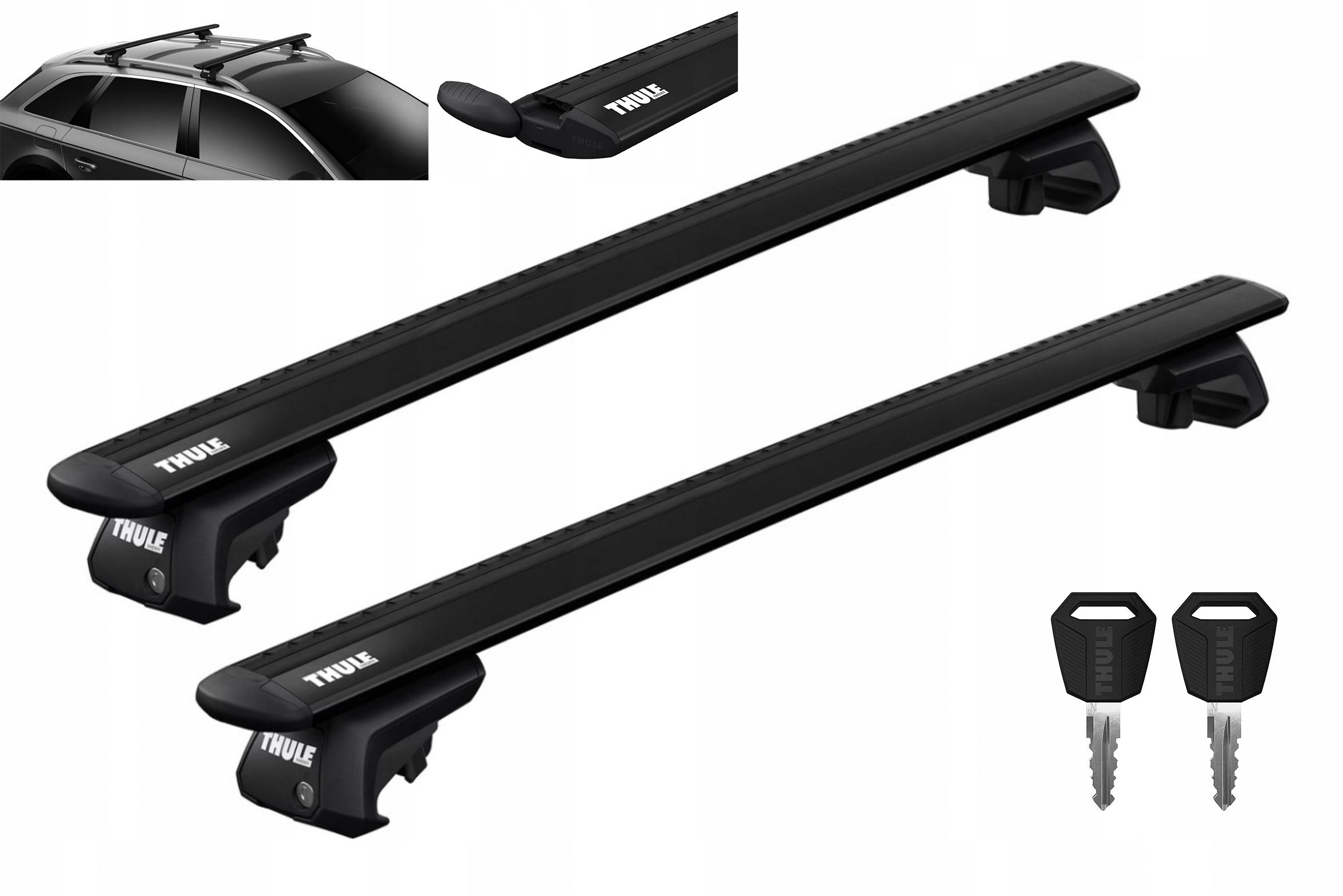 Bagażnik dachowy belki Thule WINGBAR black Ford RANGER VI 6 2022-