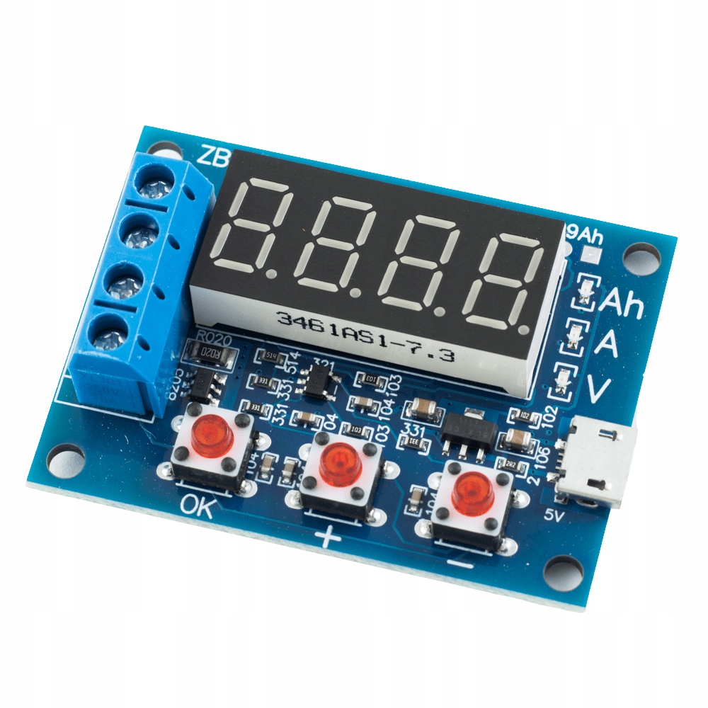 Miernik pojemność akumulator ogniw 15V 3A 18650 Pb Rodzaj miernik