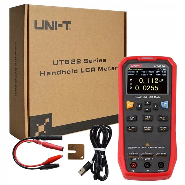 UT622A Uni-t Merač meracieho mostíka komponentov Lcr Rlc Usb Zápis
