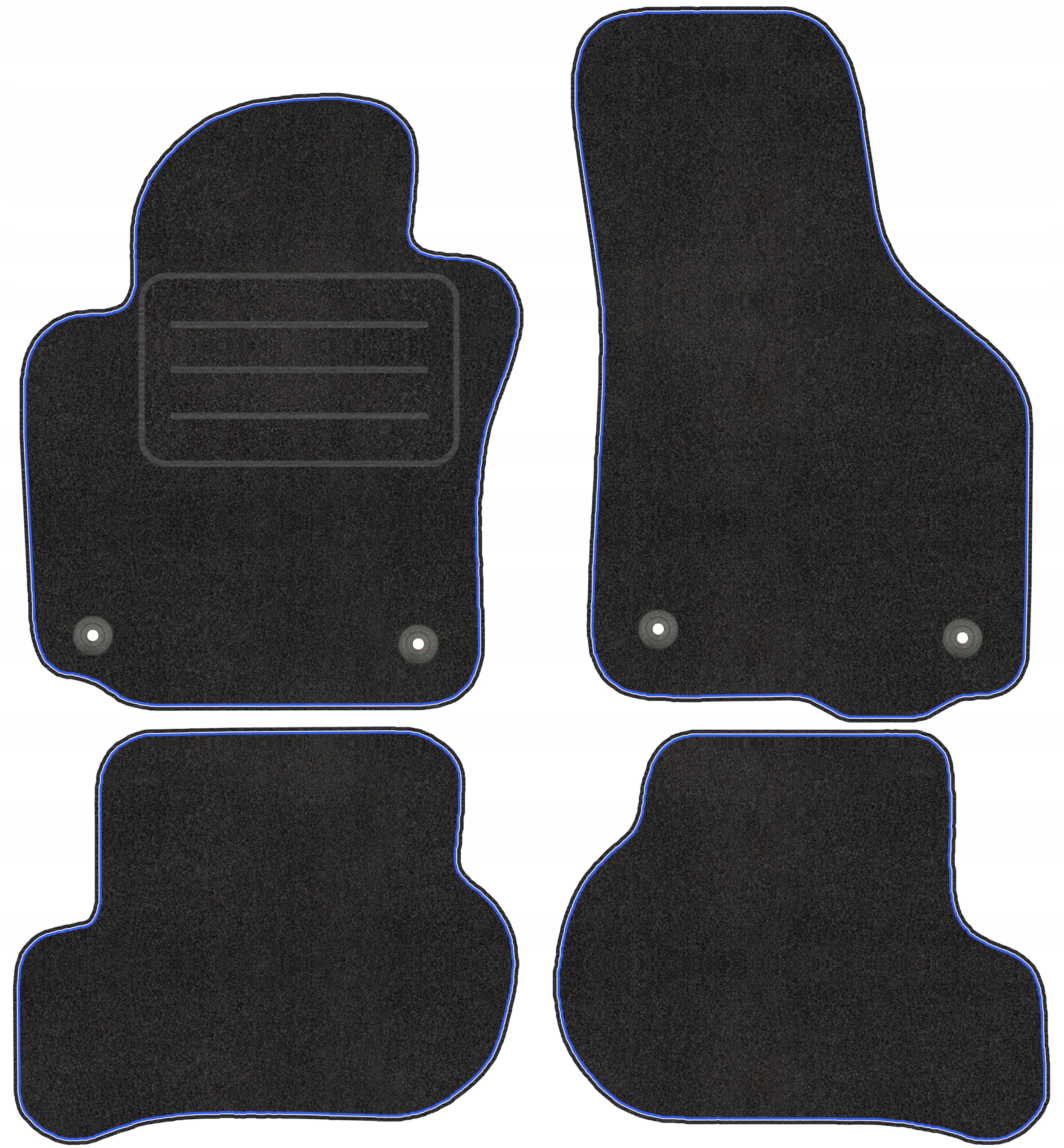 Velúrové polyamidové koberčeky pre Škoda Octavia II 03-13