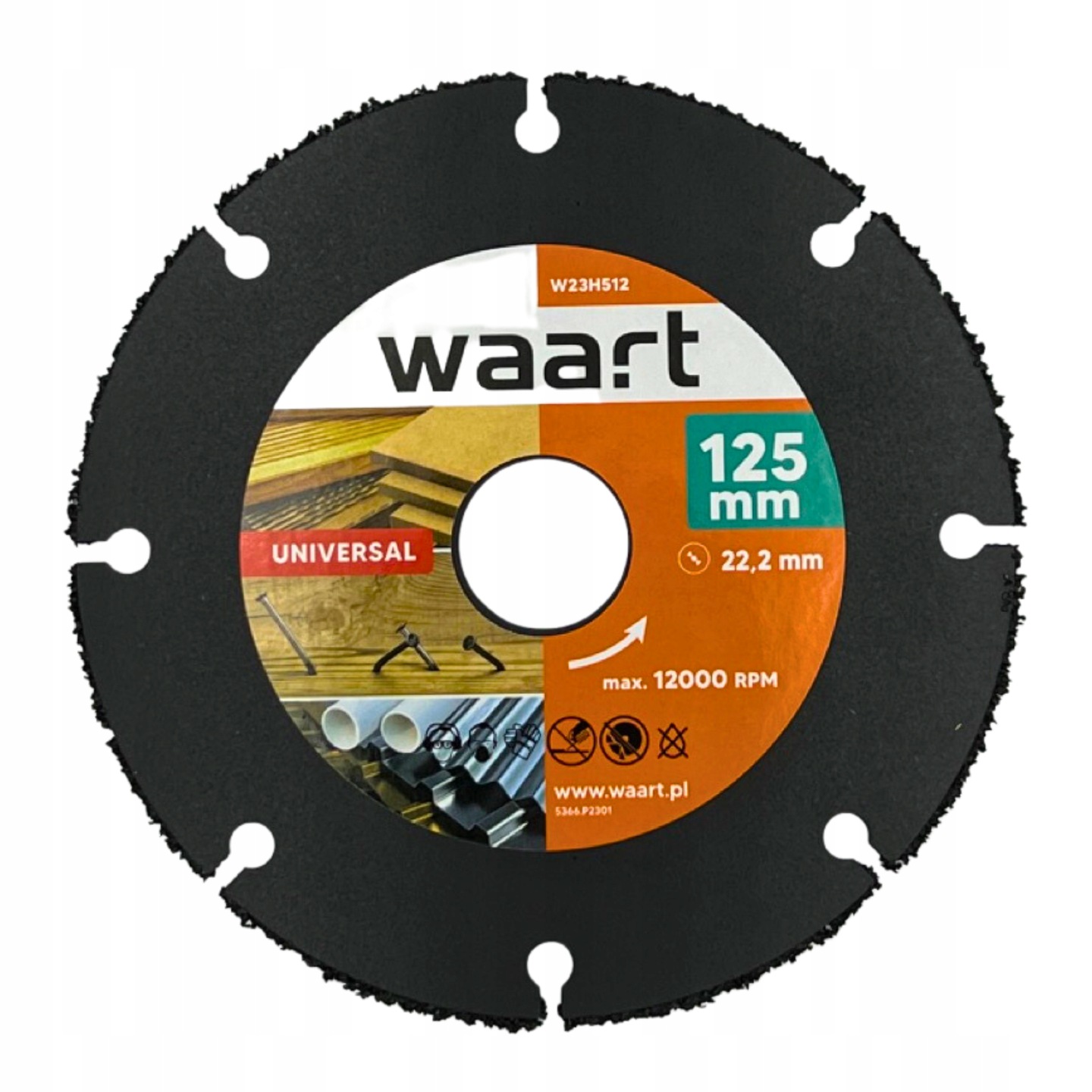 JUFISTO TARCZA DO CIĘCIA DREWNA Z GWOŹDZIAMI 125mm