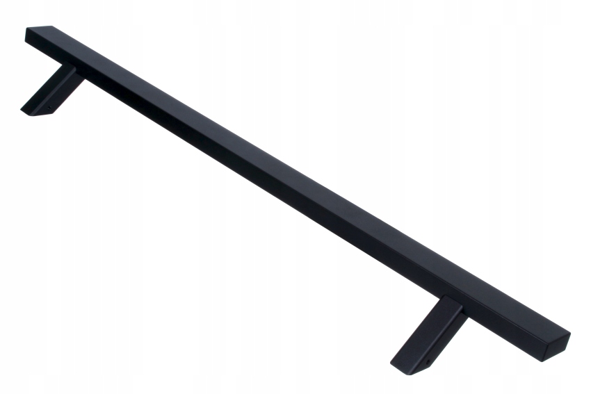 Dverový držiak Nerezový úchyt 100 cm Jednoduchý držiak na bránku Dvere Čierna